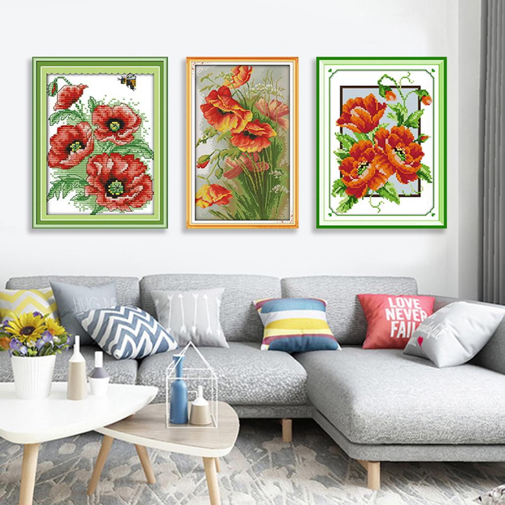 Printed Cross Stitch Kit DIY Handmade Embroidery Kits for Kids