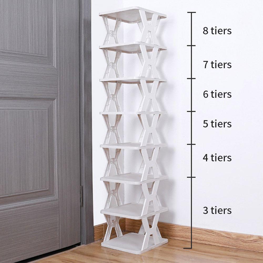 Plastic Shoes Storage Assembled Shoe Organizer Simple Shoe Rack for Entryway  Home Organizer