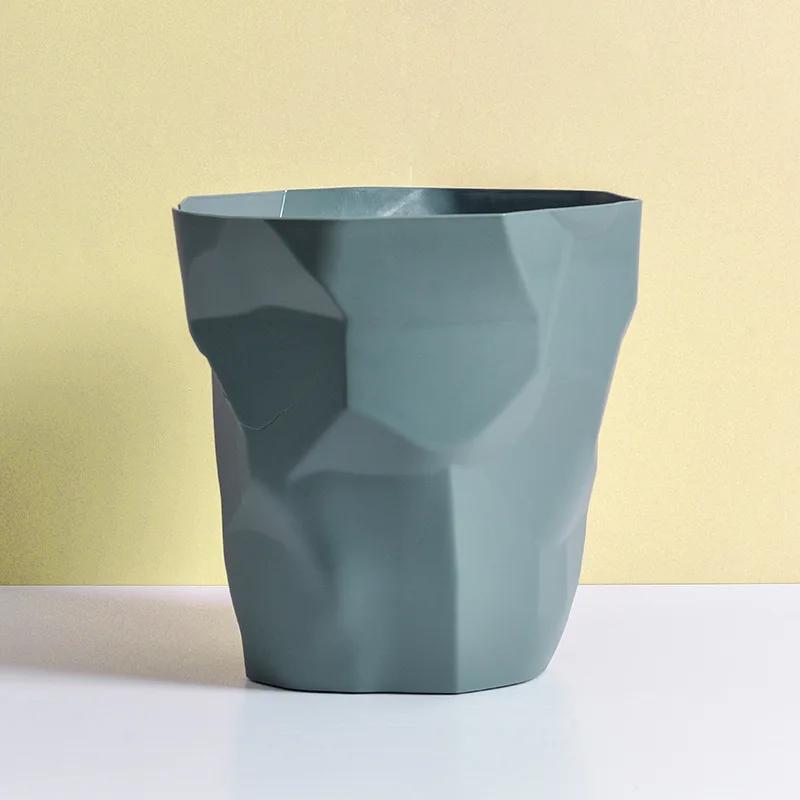 Kreativer unregelmäßiger Mülleimer, Badezimmerabfalleimer, Haushaltstoiletteneimer, Haushaltsmülleimer für Küche und Badezimmer