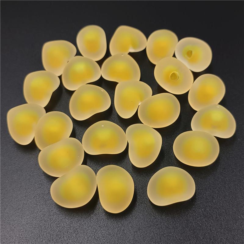 Candy Color Jewelry Accessories Making Acrylic Beads 10pcs Creative Single Eyelet Loose Beads Pendant Necklace Bracelet  Beads