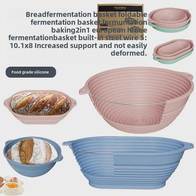Recipiente de silicona plegable para fermentación de masa: resistente a altas temperaturas y de gran capacidad para hornear.