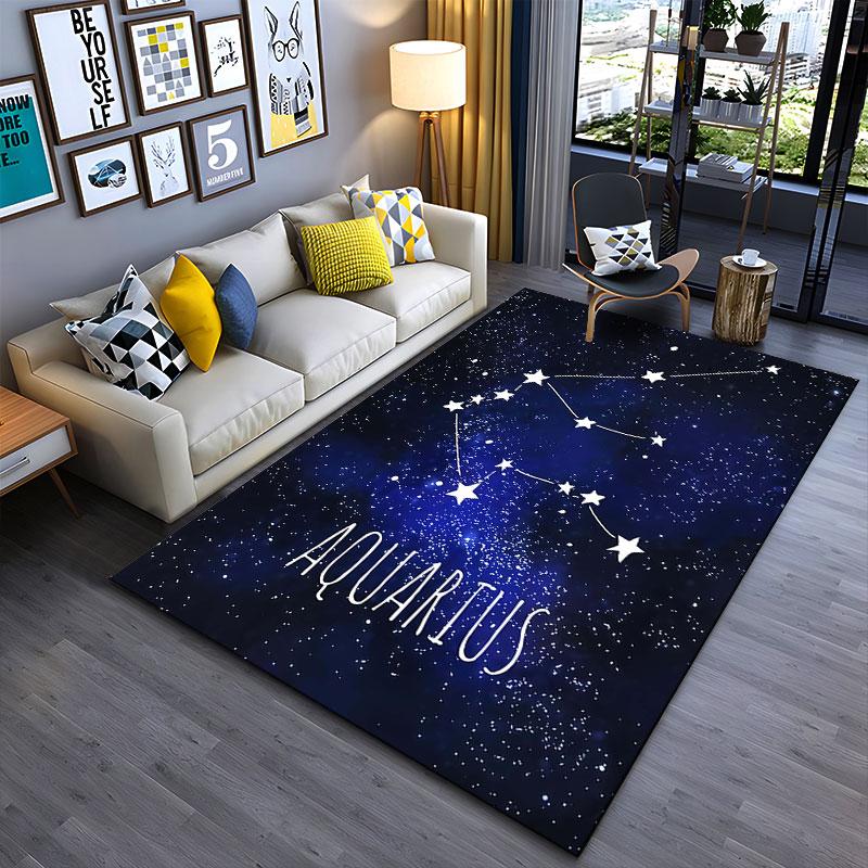 Aquarius Constellation Carpet Suitable As a Non-slip Mat for the Living Room or Bedroom Sofa