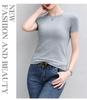 2026 Spring/Summer Women's Round Neck Short Sleeve Slimming Breathable T-shirt