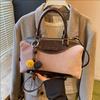 Urban Style Pu Leather Satchel Bag With Zipper Pocket For Daily Use