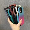 Funda de lujo a prueba de golpes con color degradado para iPhone 11 12 13 14 15 16 Pro Max Plus Fundas traseras tipo bumper