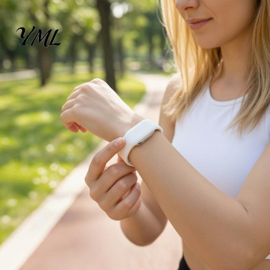 Replacement Accessory for Fitness Watch Bands Hume Band 2.0, Breathable Silicone Strap Ergonomic All Day Use Tracker, Adjustable Anti-Sweat Wristband