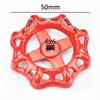 6*6 Cast Iron Valve Handle Gate Valve Ball Valve Hand Wheel Shutoff Value Decorative Water Pipe Fittings Red