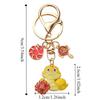 Wealth Snake Year Keychain Chinese Style Cartoon Snake Pendant New Year Key Ring  Year of Chinese