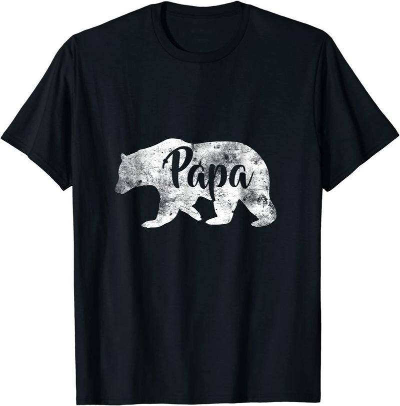 Unisexs Papa Bear TShirt Unisexs Unisexs Tees Top Husband Shirt Dad Gift Funny TShirt Unisexs Unisexs Tees Top Classic TShirt Unisexs Unisexs Tees Top 2XL