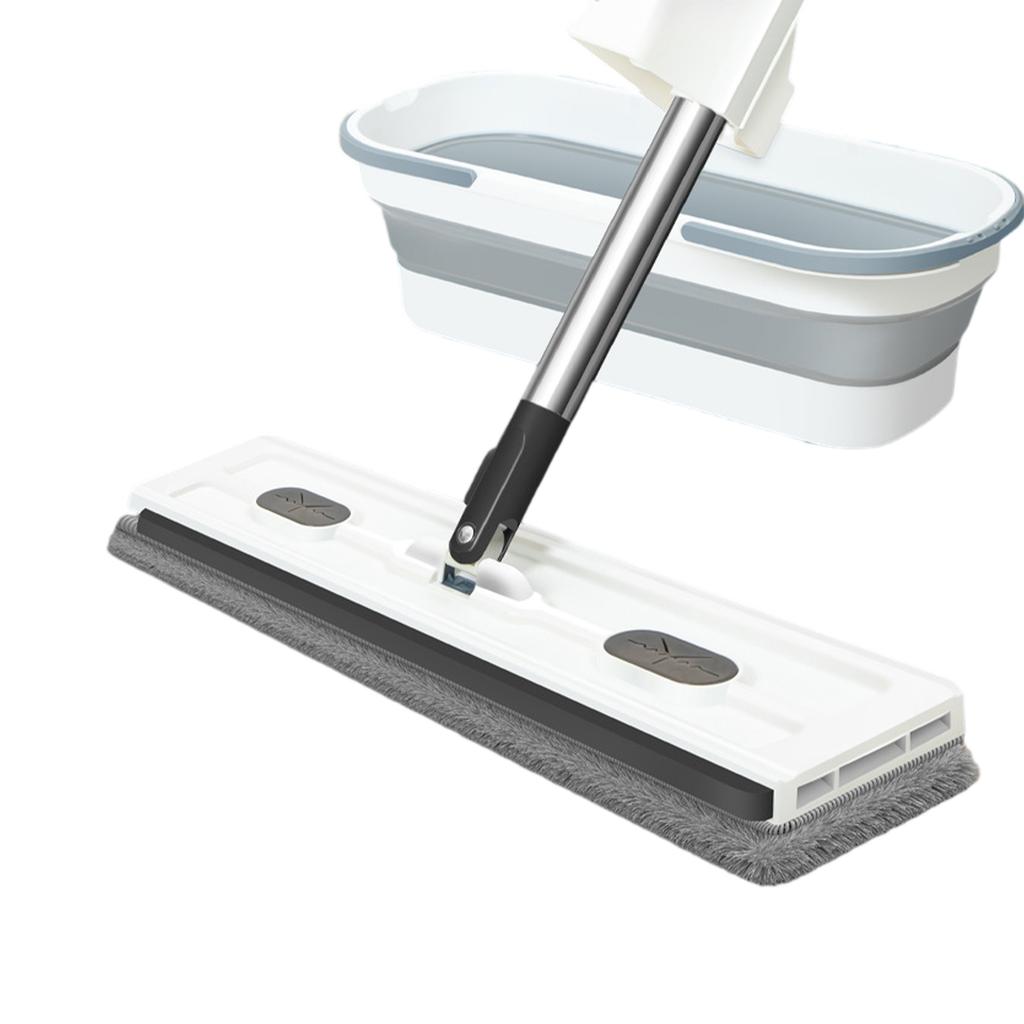Plus Large Flat Mop,360 Rotation Flat Mop With Bucket With 2 Microfiber Pads,for Tile,Hardwood,Window Wet And Dry