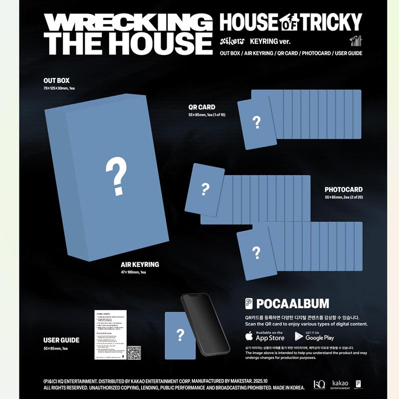 [Pre-order] xikers - 6TH MINI ALBUM [HOUSE OF TRICKY : WRECKING THE HOUSE] KEYRING ver.(Online Benefit)