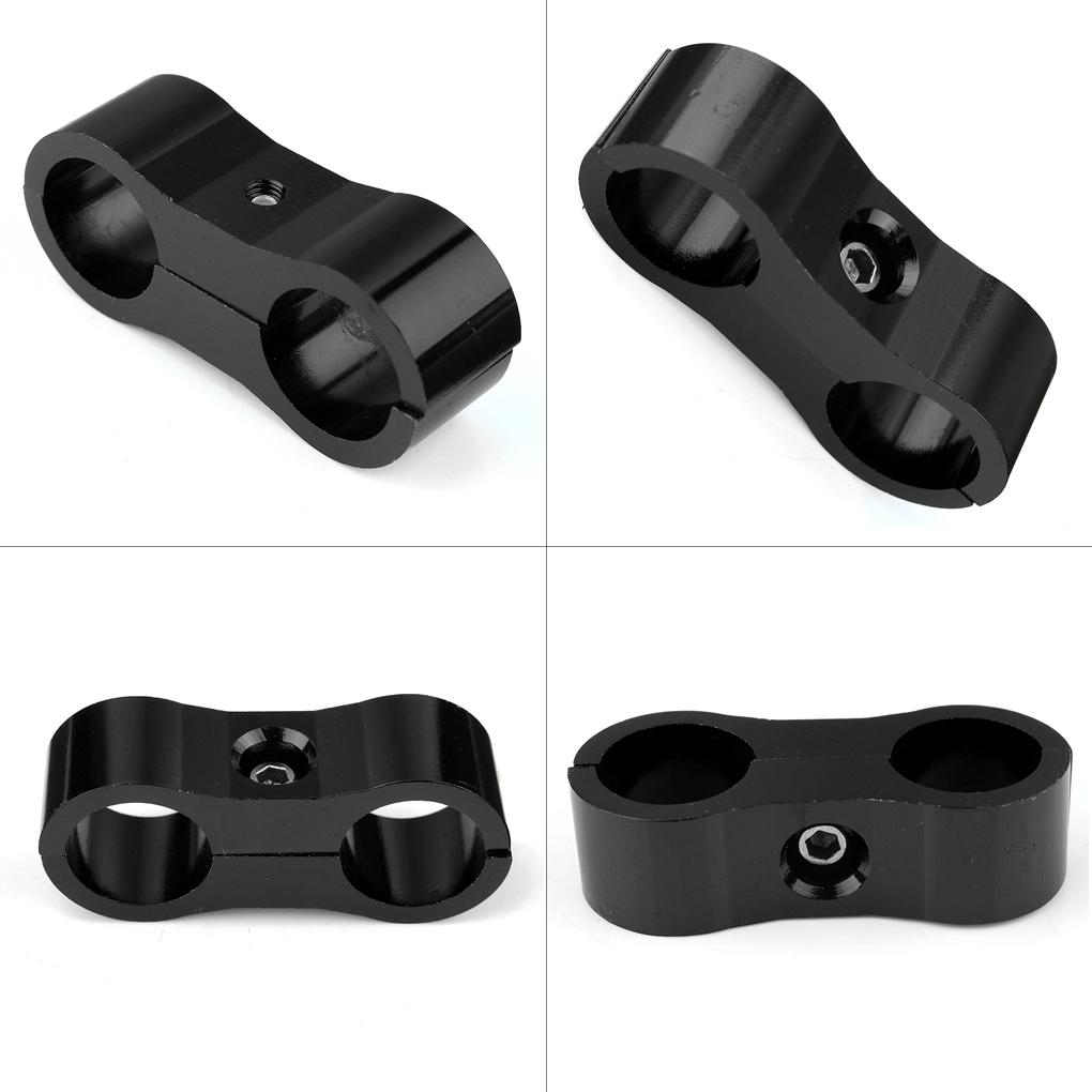 Pack of 4 Car Water Air Hose Separator Clamp Removable Anti-corrosive Hexagonal Fitting Adapter Bracket Accessories