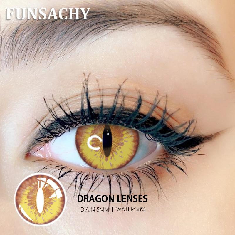 FUNSACHY 1 pár Bláznivé Cosplay Kontaktní čočky pro Oči Anime Hraní Rolí Kontaktní Čočka Kosmetická Barevná Vícebarevná Zornička