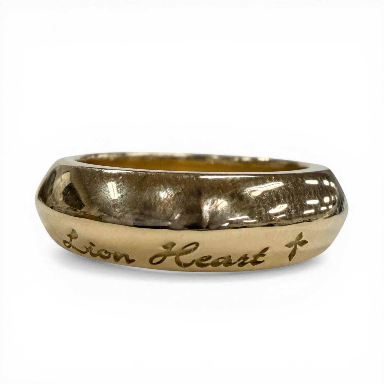 

Excellent LION HEART Ring gold 18K mens Used