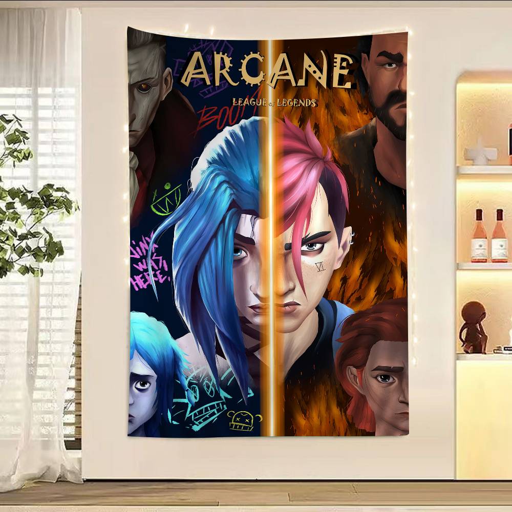 AArcane LLOL Classic Animation Cartoon Tapestry Wall Hanging Decoration Household Home Decor