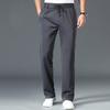 Winter Pants Men Fleece Lined Elastic Waist Strtch Trousers Male Thick Warm Straight Business Work Wear Plus Large