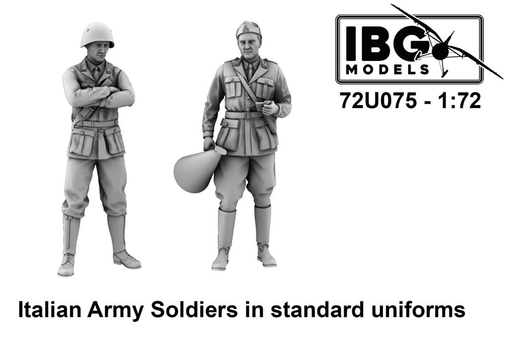 IBG Italian Infantryman Standard Uniform Resin Kit PBU7275 1/72 (2 Figures) (Personnel)