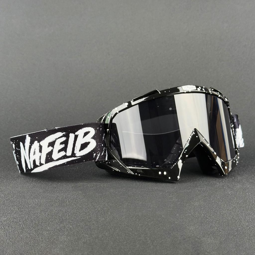 NAFEIB Motorcycle Goggles Motocross Glasses Off-road Sunglasses For Man MTB ATV Mask Windproof Protection Cycling Racing Goggles