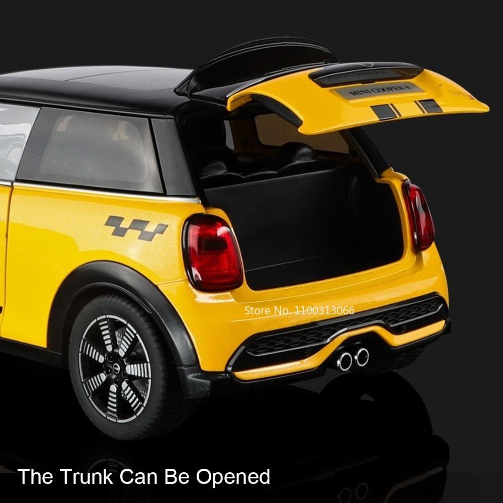 1:18 Mini Cooper S Mini Cooper Model Toy Miniature Cars Alloy Diecast Doors Opened Vehicle Exquisite Interior Car Model Ornament