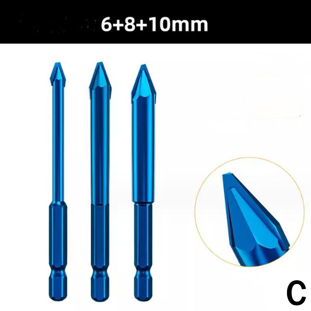 3/4/5Pcs Eccentric Twist Drill Bit 6mm/8mm/10mm/12mm For Glass/Tile/Wood Bits Metal Hardness Tw U2I7