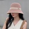 Women's Summer Face-Slimming Wide Brim Straw Bucket Hat