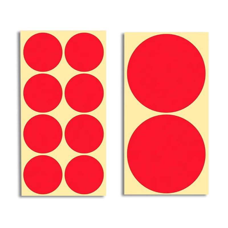 50mm Multicolor Round Adhesive Labels - 120 Blank Dot Stickers for Identification and Organization