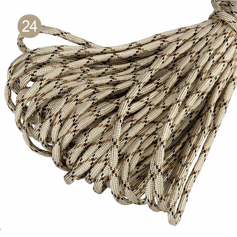 5/10/20M 5mm Parachute Cord 7 Core Strand Ropes Camping Tent Rope for Outdoor Bundling Bag Climbing Cords DIY Material