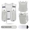 1pc Biking Running Storage Vest Lightweight Running Vest Reflective Phone Water Bottle Storage Pocket Mesh Breathable Sport Vest