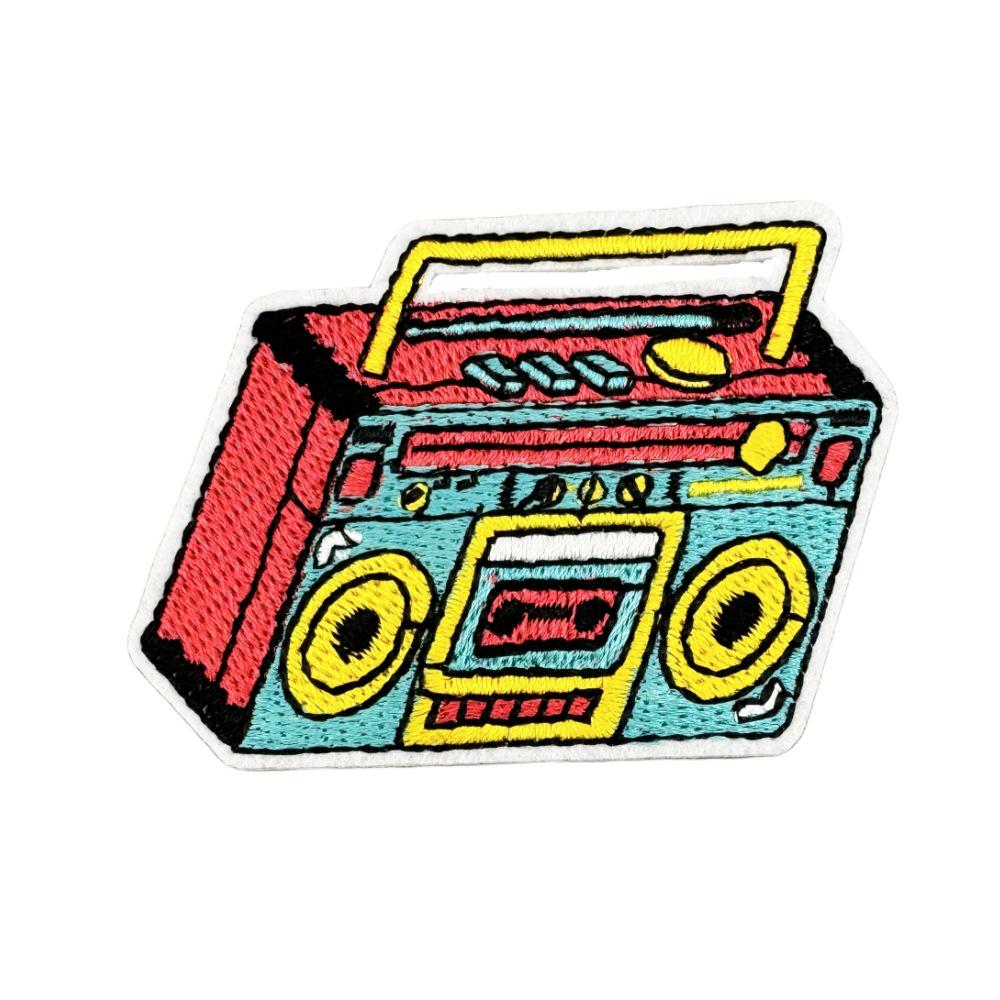 Retro Radio Telefon Aufnäher: Kreatives grenzüberschreitendes Graffiti-Design für Gepäck und Kleidung