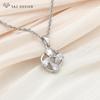 Trendy Elegant Natural Water Drop Zircon Dangle Earrings Rose Gold Color Jewelry Sets For Women Personality Party  Pendant Necklace