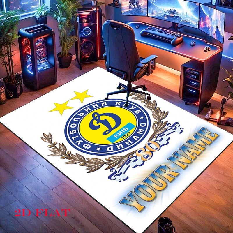 Custom Dynamo Kyiv Carpet Rug for Living Room Bedroom Home Sofa Decoration,Kids play Nonslip Floor Mat