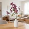 Artificial Flower 25" Fake Flower Bouquet 3 Stem Faux Floral Branch for Home Wedding Party Centerpiece Dining Table Vase Decor