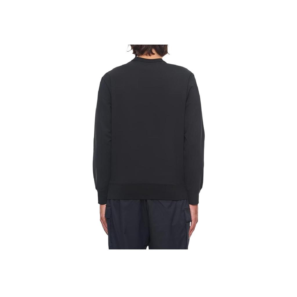 C.P. Company Cotton Crew Neck Pullover Long Sleeve Sweatshirt Men Sweatshirt Black 17CLSS032A006452W999