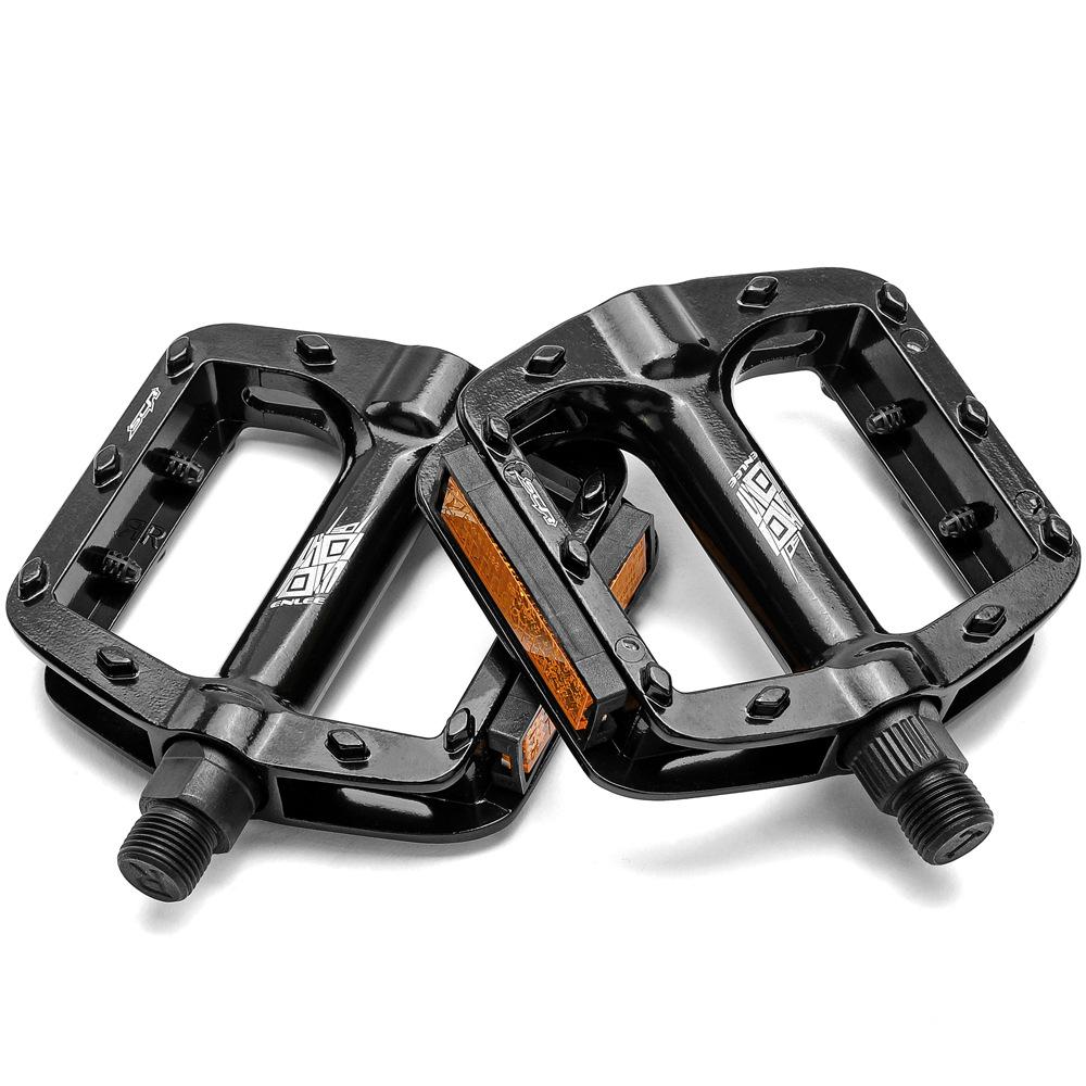 ENLEE Bicycle Ball Pedals, Mountain Recreational Bike Pedals with Reflectors Anti-skid Riding Accessories