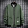 Plus Size Men Jacket Bomber Jacket Zipper Coat Man Autumn Outerwear Coat