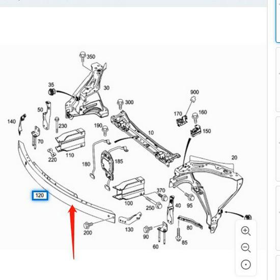 Anti-Collision Front Bumper Beam for Mercedes-Benz C-Class/E-Class W204/W212