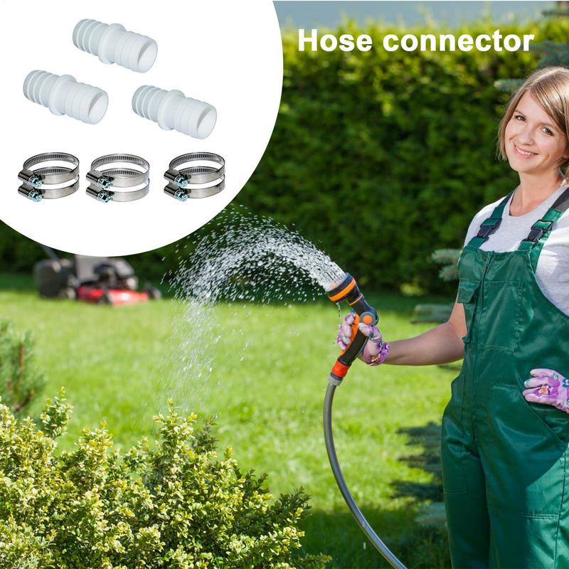 Pool Vacuum Hose Adapter 32mm Hose Connector For Pool Vacuum Hose Clamp And Hose Accessory For Aquarium And Swimming Pool