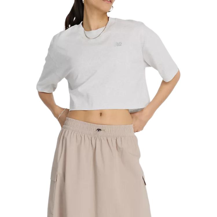 New Balance T Shirt Women s White WT43536-AHH L