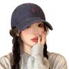 Versatile 2025 Women's Korean Style Baseball Cap: Soft Top Outdoor Sun Hat with Trendy Duckbill Design for Larger Head Size.