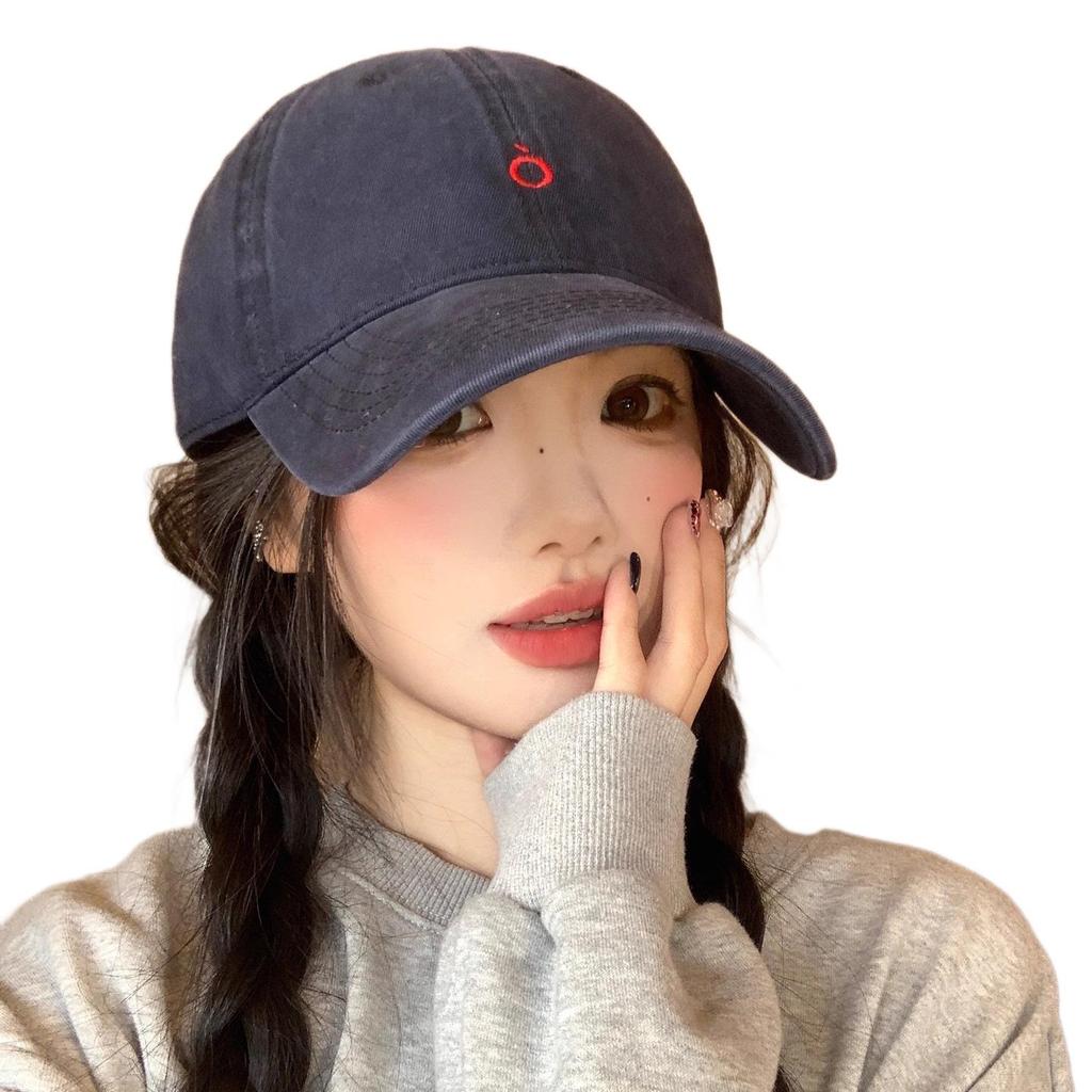 Versatile 2025 Women's Korean Style Baseball Cap: Soft Top Outdoor Sun Hat with Trendy Duckbill Design for Larger Head Size.