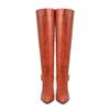 Fashion New Retro Fashion Belt Buckle Long Boots Autumn and Winter Pointed End 10cm High Heels Short Plush Warm Women's Boots Size 35-43