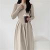 Semi-turtleneck Medium and Long Sweater Skirt, New In Autumn and Winter, High Temperament, Waist and Thin Inside, Bottom Top