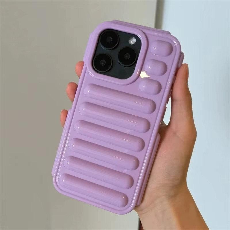 

Чохол для телефону Creative Armor Fluorescent для iphone 16 15 14 13 12 11 Pro Max Plus Simple Solid Cover Shockproof Soft Shell iPhone 16 Pro Max фіолетовий