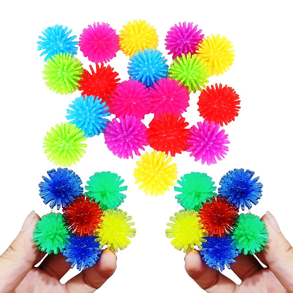 20/50pcs 25mm Soft Yangmei Ball Hedgehog Stress Relief Toy Children's Birthday Party Gift Goody Bag Filler Prize