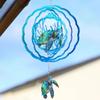 Metal Wind Spinners Hummingbird Turtle Wind Sculpture for Yard and Garden Rustic Hangable Metal Art Decor for Backyard Porch