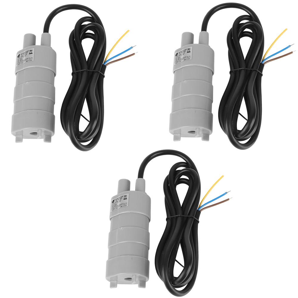 

Водяний насос 5 м/16,4 футів, занурювальний насос для акваріума, заміна каравану, кемпінгу, саду, занурювальний насос високого потоку для дому 15 Вт постійного струму 12 В 12v сірий