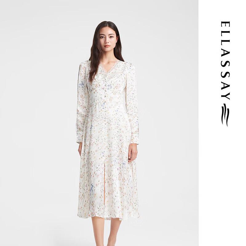 

ELLASSAY Women s Mulberry Silk Tea Dress L