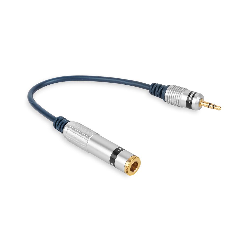 Adapter jack 3,5 stereo wtyk - jack 6,3 stereo gniazdo vitalco (a1)