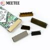 10/30Pcs Meetee Metal Clip Buckles Bag Strap End Stopper Clips Waistband Belt Lock Zipper Tail Buckle Sewing Accessories