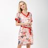 Large Size Nightdress Silk Women, Summer Short-sleeved Silk Dress Fat Mm Loose Casual 100 Mulberry Silk Loungewear